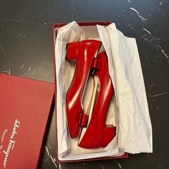 Ferragamo Vara flat 3cm size 36/6 red - Picture 4 of 5
